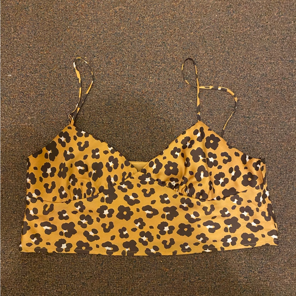 Tiny silk top. Lined